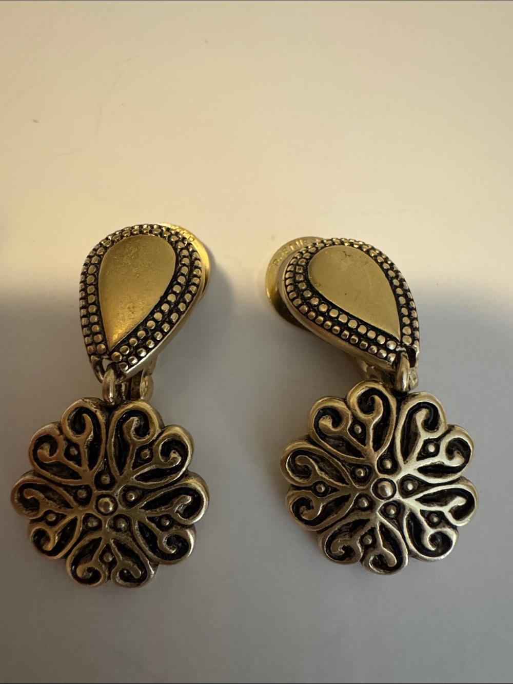 Premier Designs Gold-Tone Floral Drop Earrings - Women Jewelry